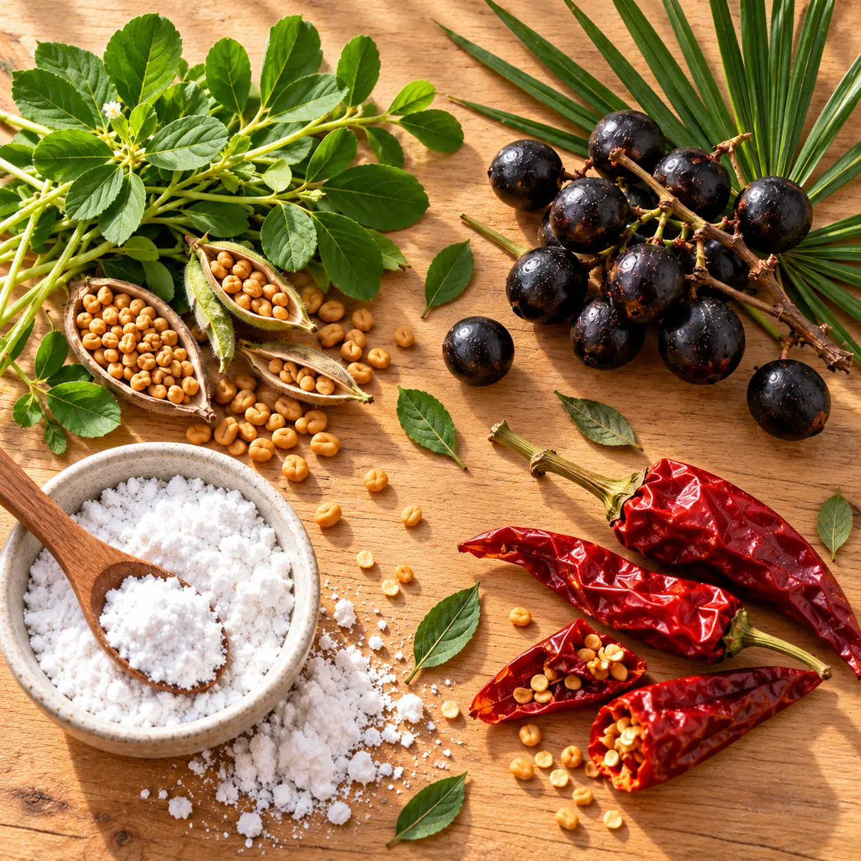 Ingredienti RiKrestin Plus — Arginina Serenoa Fieno Greco Capsicum Panthenol