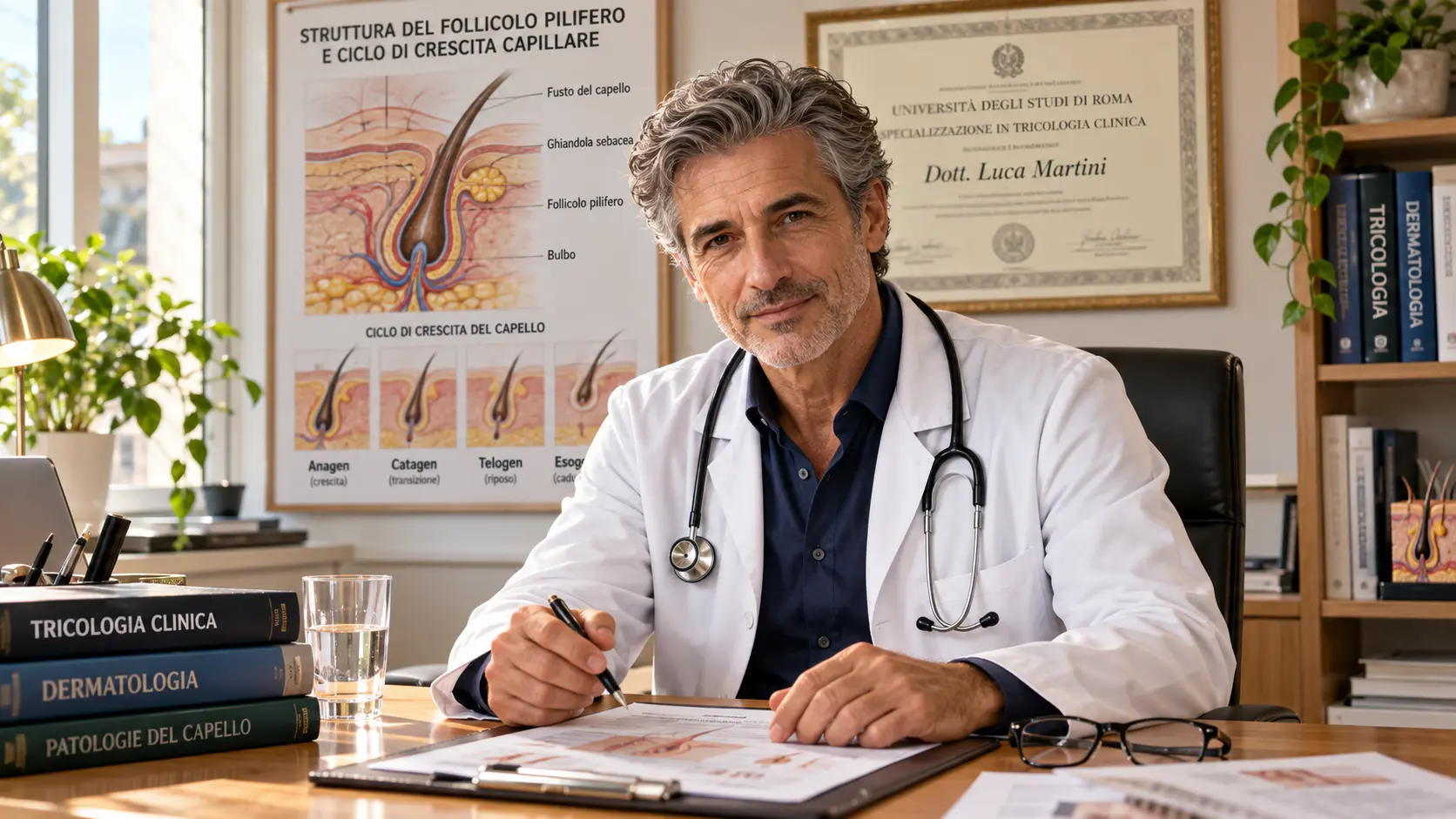 Dott. Luca Martini tricologo clinico — RiKrestin Plus shampoo uomini donne