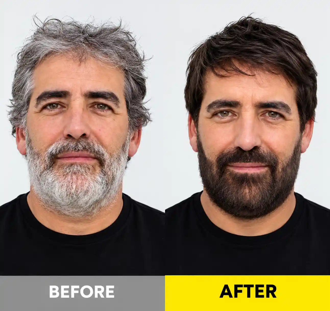 Risultati visibili ReColor Hair prima e dopo capelli grigi