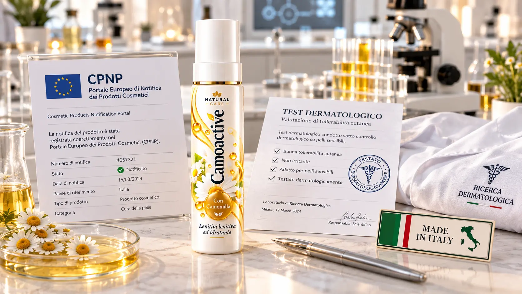 Camoactive — certificazioni e qualità italiana