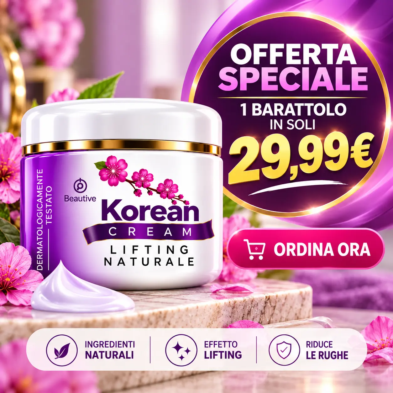 Korean Cream barattolo 50 ml vista frontale